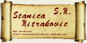 Stanica Mitraković vizit kartica